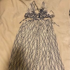 Long blue and white dress - never worn!